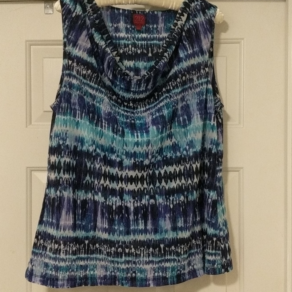 Multi-Colored Cowel Blouse